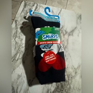 Smurfs Crew Socks - 3pairs 6-12 unisex